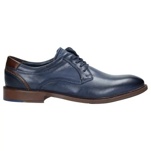Pantofi din piele bleumarin bărbați