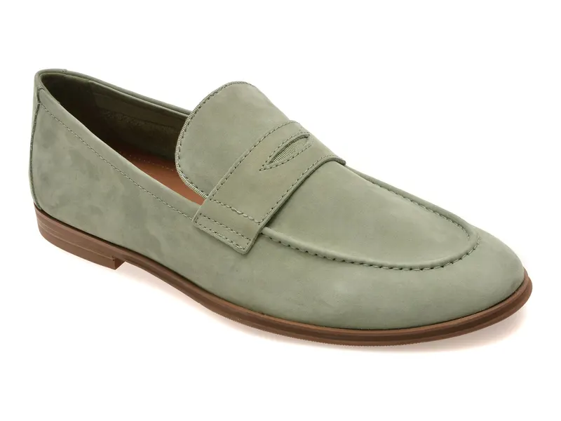Mocasini eleganti kaki, JOURNEY 331, din nabuc