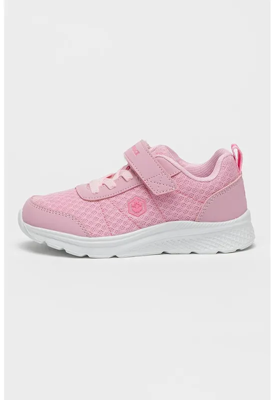 Pantofi sport cu garnituri din plasa cu velcro - Roz pastel