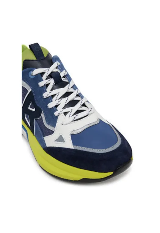 Pantofi sport barbati - 12522505 - Piele naturala - Bleumarin - Bleumarin