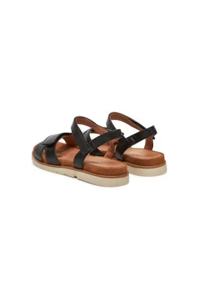 Sandale dama - 2-28401-42 - Piele naturala - Negru - Negru
