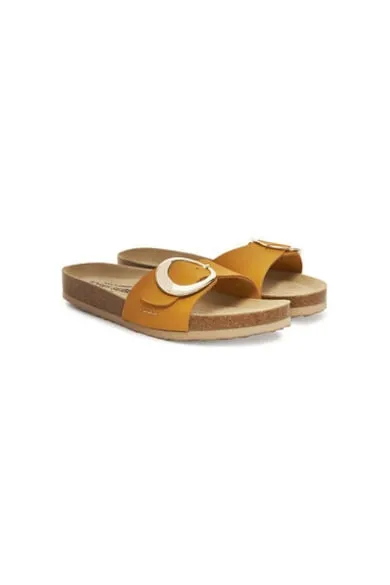 Slapi dama - 64314 - Piele naturala - Galben