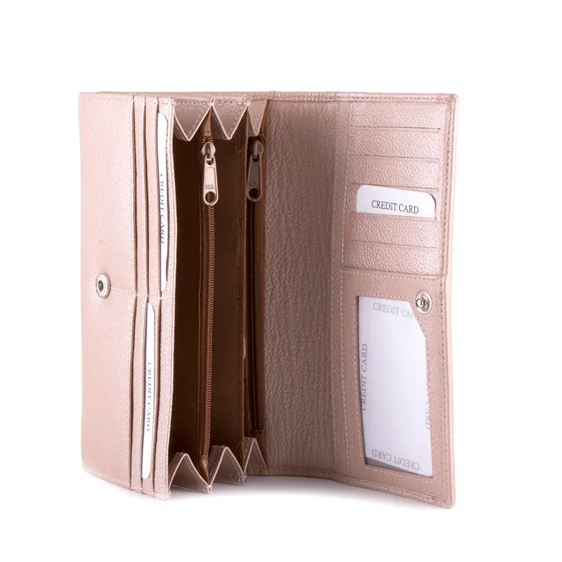 Portmoneu femei roz gold din piele 263dpu1385ra — imaginea 2