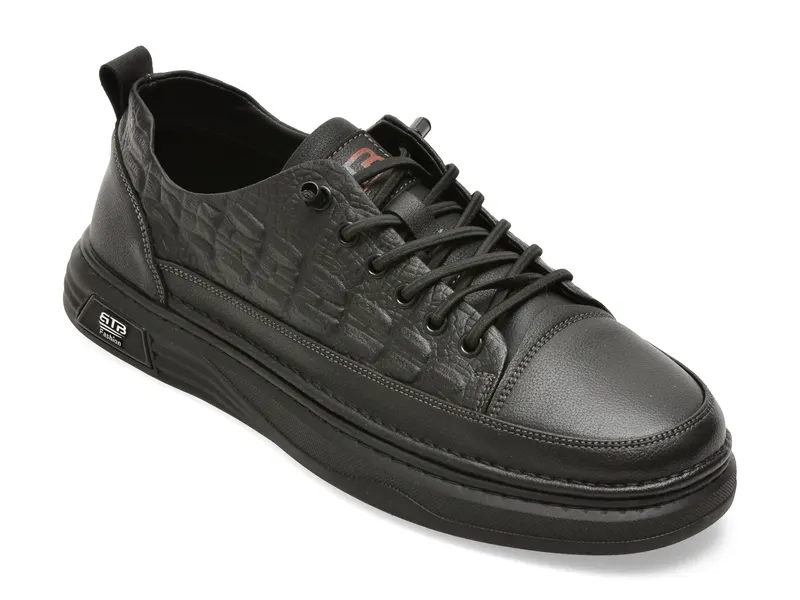Pantofi sport BITE THE BULLET negri, A76021, din piele naturala