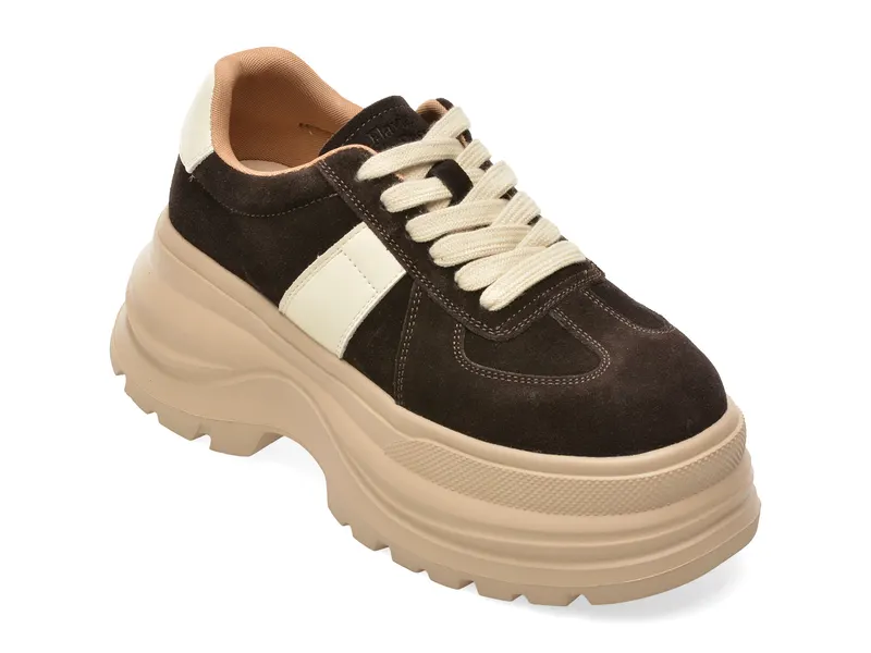 Pantofi sport FLAVIA PASSINI maro, 2951, din piele intoarsa