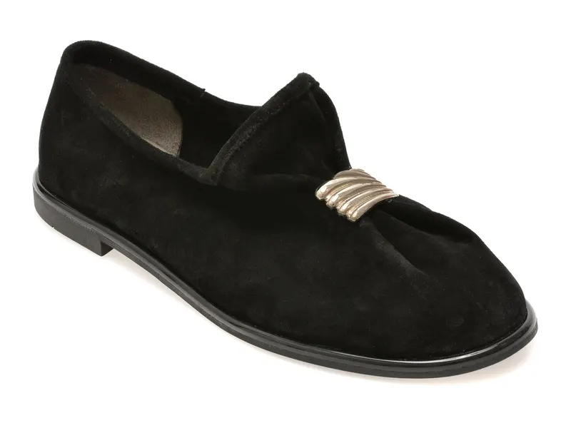 Pantofi GRYXX negri, 16057, din piele intoarsa