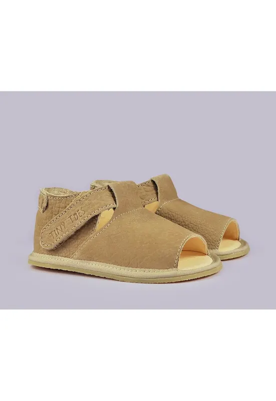 Sandale Barefoot din piele naturala - Krem - Bej - Bej