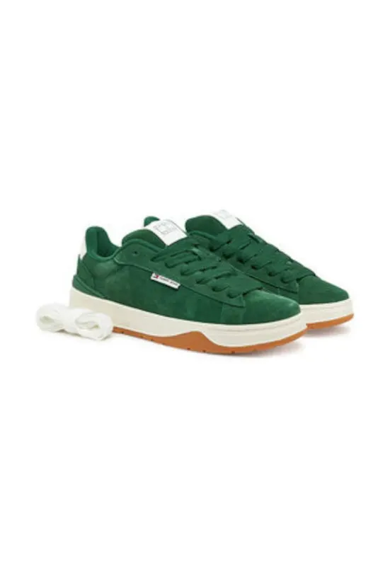 Tenisi barbatesti - 305159182 - piele naturala - verde