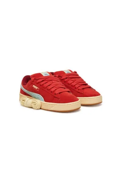 Pantofi sport unisex 402246 - Piele naturala - Rosu