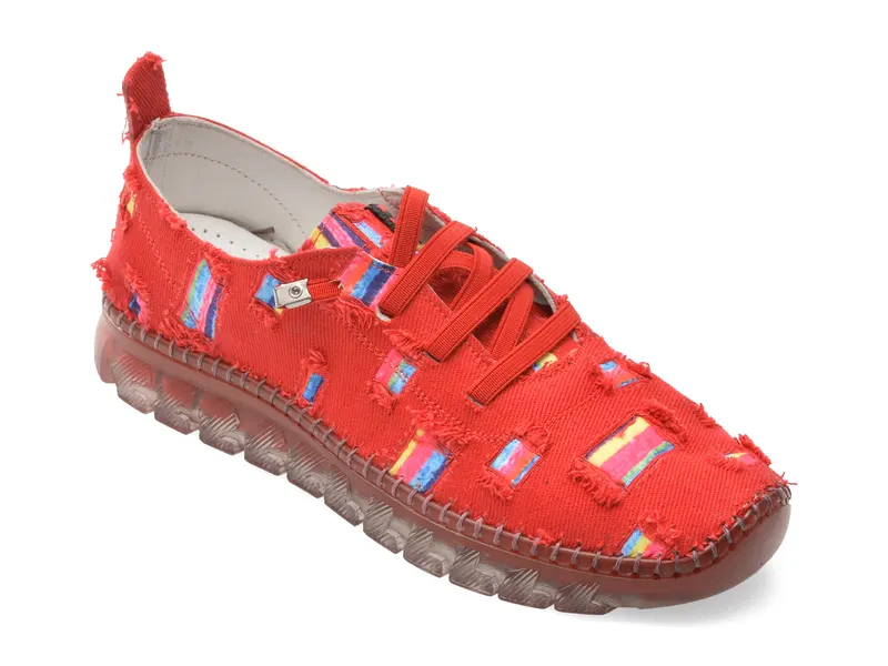 Pantofi sport rosii, 501, din material textil