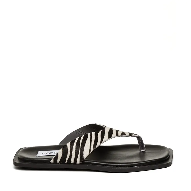Saboți femei Steve Madden zebra din piele 1469DSTSPLASH-LZE