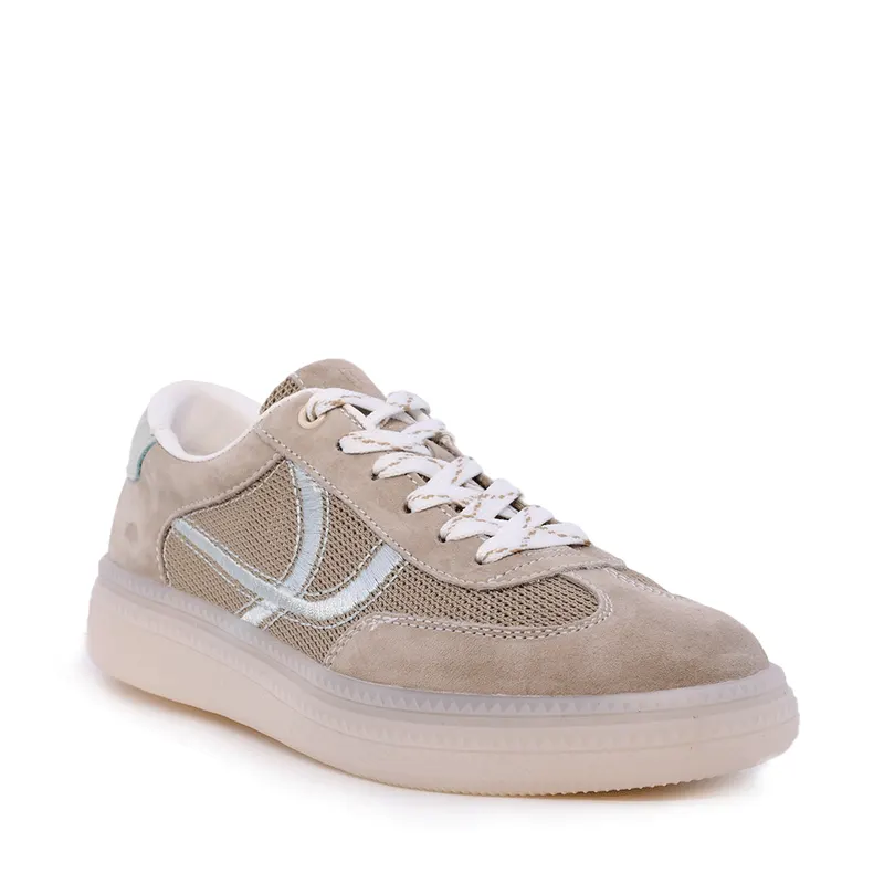 Sneakers femei Enzo Bertini taupe din piele întoarsă și textil 2131DPF0650VTA — imaginea 2