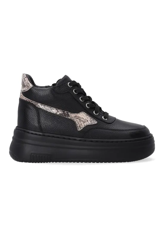 Pantofi sport wedge din piele naturala