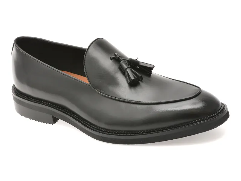 Mocasini eleganti ALDO negri, PORTOS 001, din piele naturala