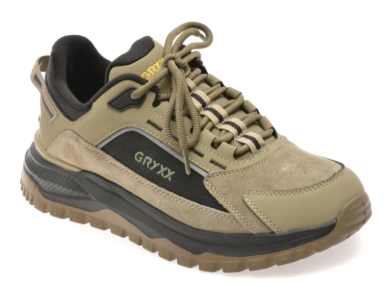 Pantofi sport GRYXX verzi, 33039, din piele ecologica
