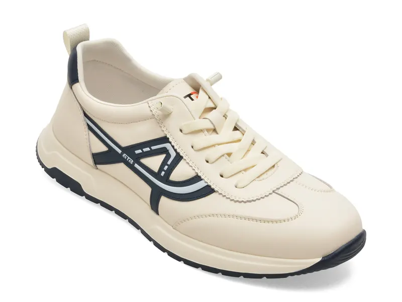 Pantofi sport BITE THE BULLET albi, 86008, din piele naturala