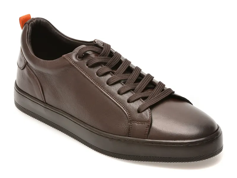 Pantofi sport BITE THE BULLET maro, HRZ09, din piele naturala