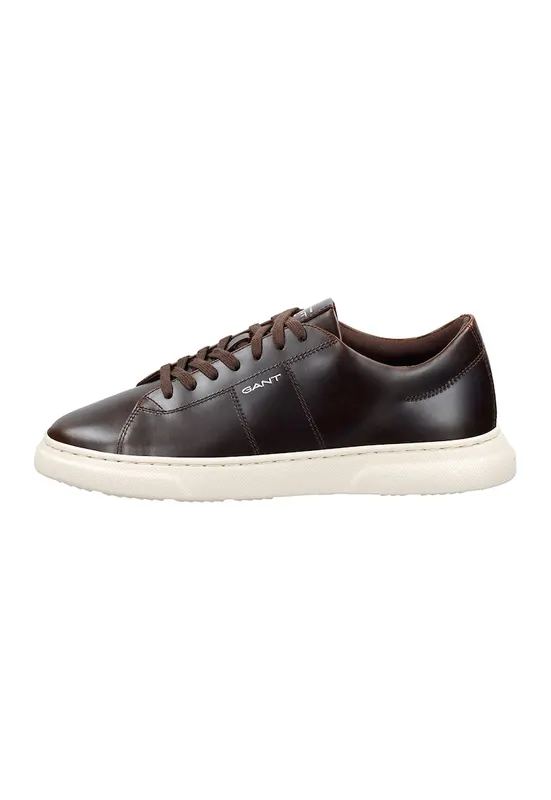 Pantofi sport low cut din piele Joree - Maro inchis