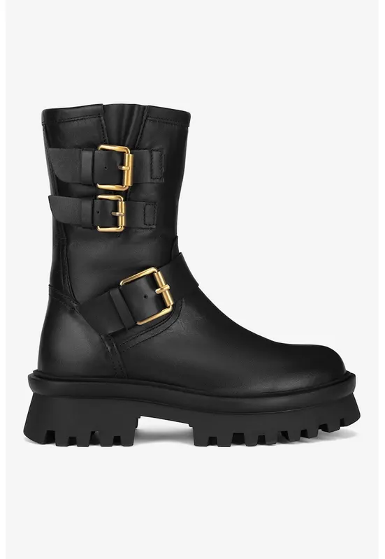 Ghete dama 5905588787174 - Piele naturala - Negru - Negru