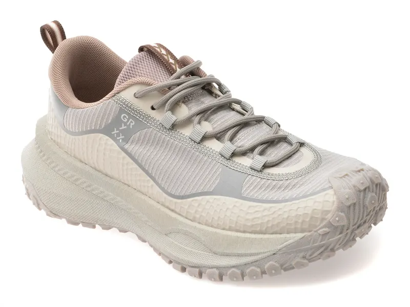 Pantofi sport gri, T582, din material textil