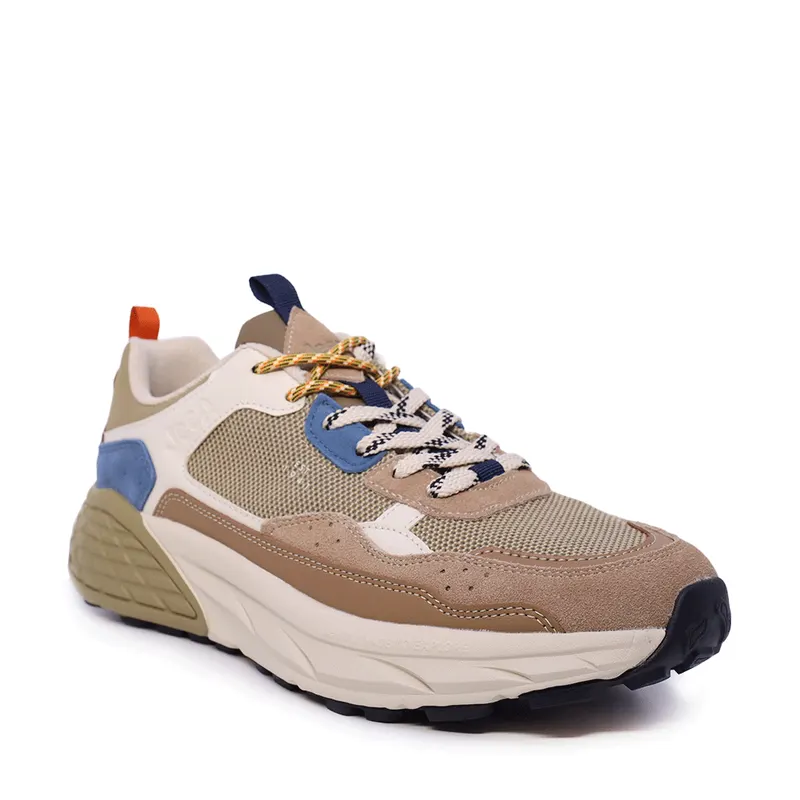 Sneakers bărbați Jeep taupe din piele întoarsă și textil 3951BP61004BE — imaginea 2