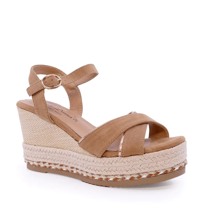 Sandale cu platformă femei Solo Donna maro 2549DS6415VM — imaginea 2