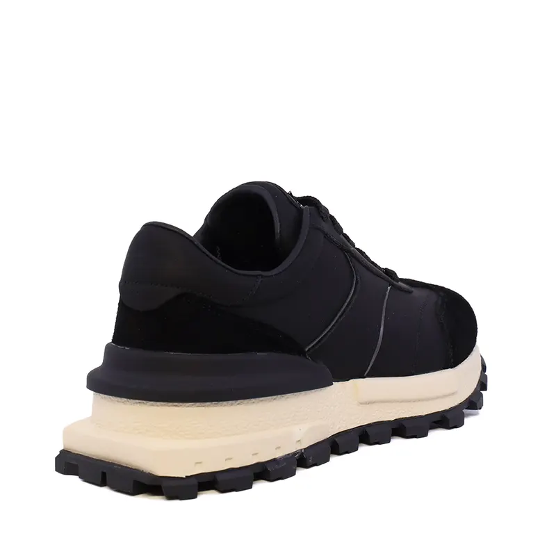 Sneakers femei Luca di Gioia negri din piele 3841DP034VN — imaginea 2
