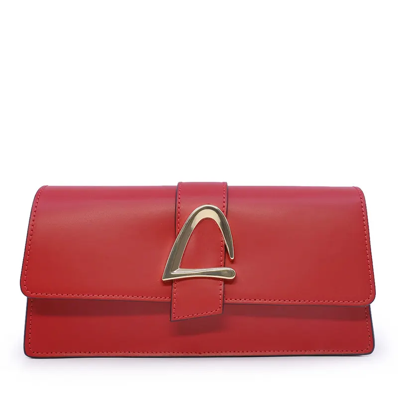 Poșetă satchel femei Luca di Gioia roșie din piele 245POSP26113R