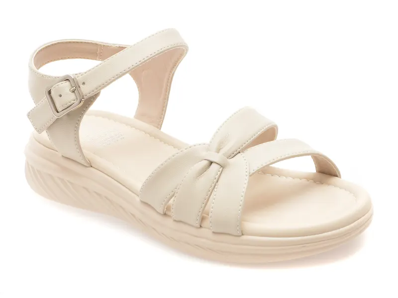 Sandale FLAVIA PASSINI albe, W036, din piele naturala