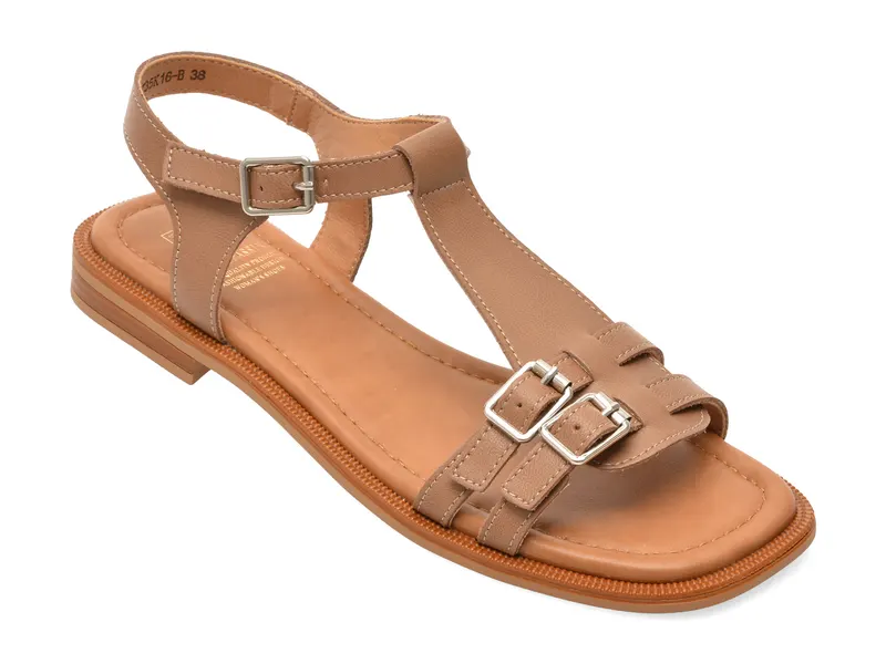 Sandale FLAVIA PASSINI maro, 35K16, din piele naturala