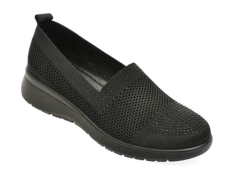 Pantofi sport PASS COLLECTION negri, J860024, din material textil