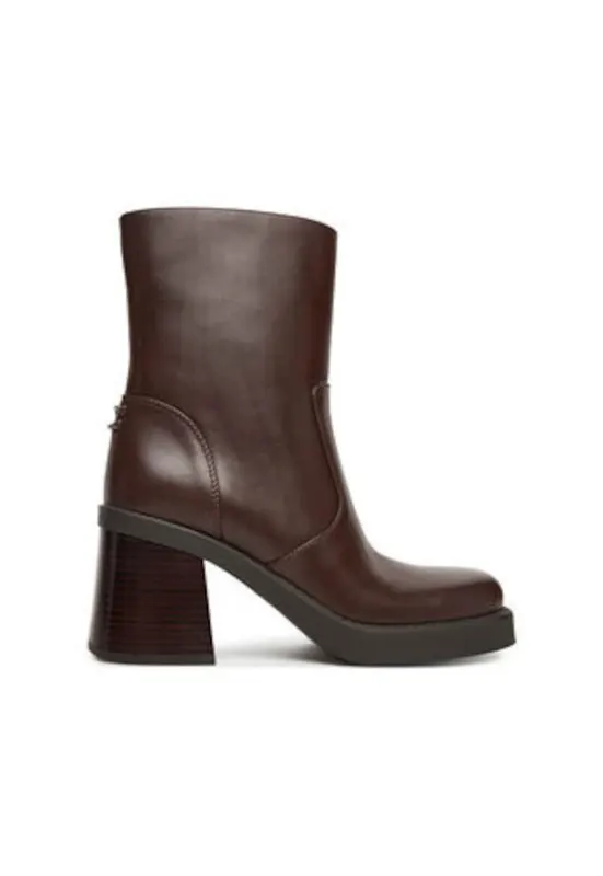 Botine dama - piele naturala - maro