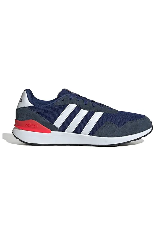 Pantofi sport Run 60s 4.0 cu insertii de piele intoarsa - Alb/Bleumarin