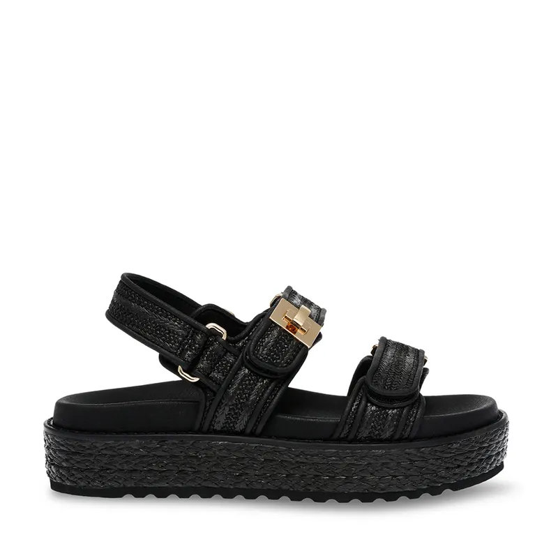 Sandale femei Steve Madden negre cu talpă groasă 1469DSBIGMONAN
