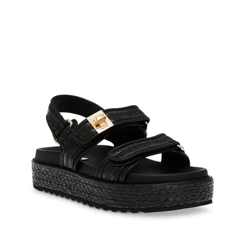 Sandale femei Steve Madden negre cu talpă groasă 1469DSBIGMONAN — imaginea 2