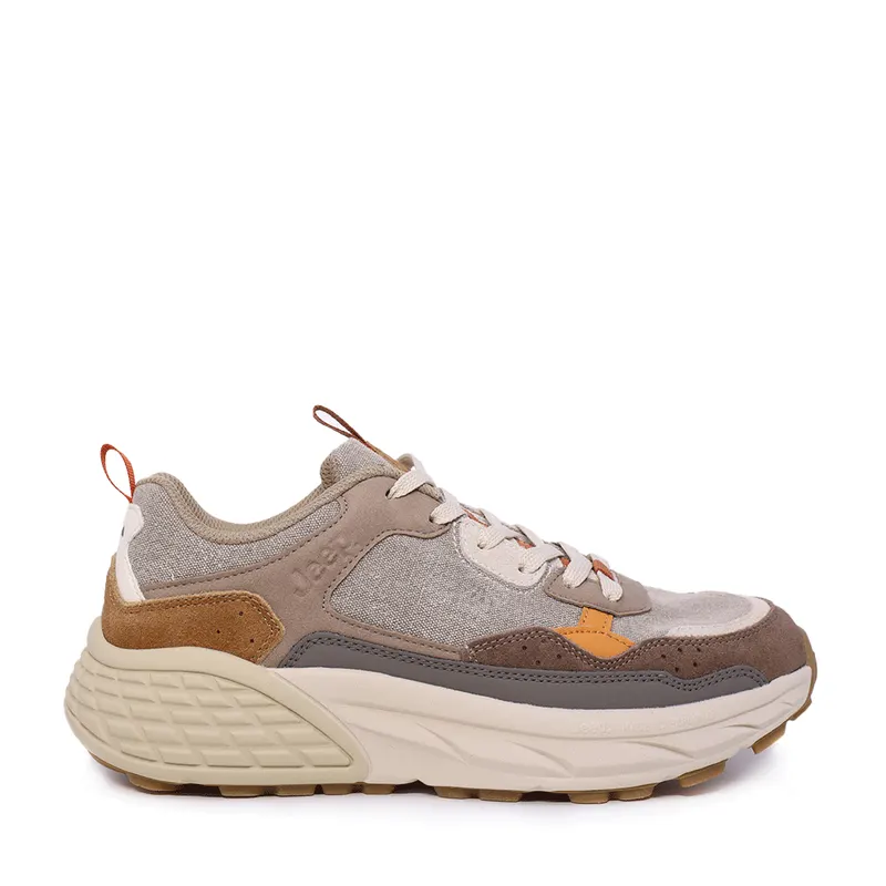 Sneakers bărbați Jeep multicolori din piele întoarsă și textil 3951BP61002BE