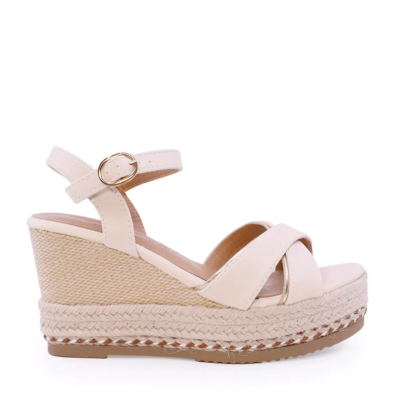 Sandale cu platformă femei Solo Donna bej 2549DS6415VBE