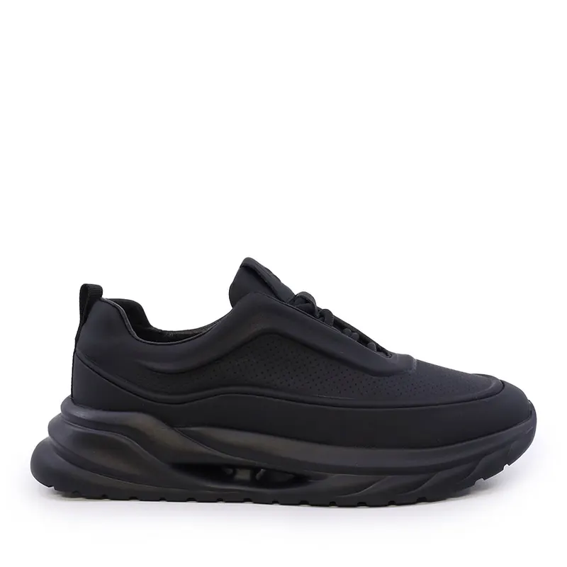 Sneakers ușori bărbați Enzo Bertini negri din piele 3661BP843N
