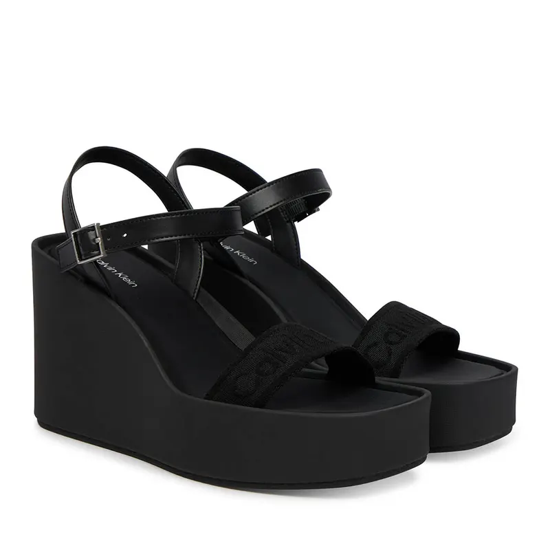 Sandale cu platformă femei Calvin Klein negre 2371DS2882N — imaginea 2