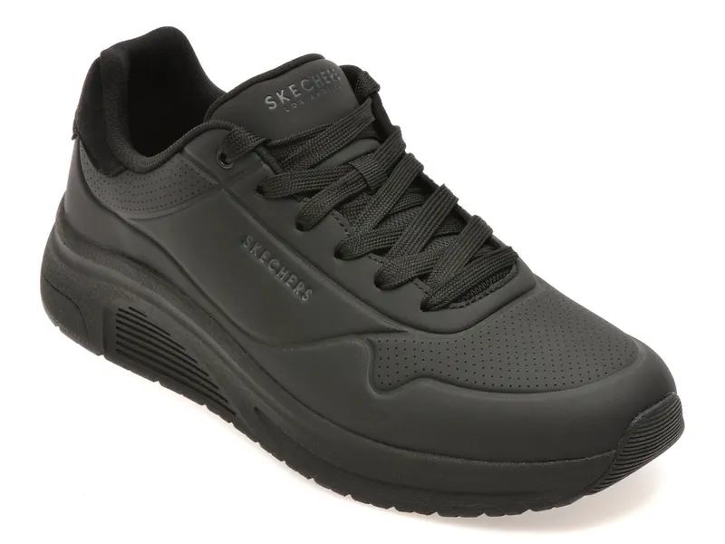 Pantofi sport SKECHERS negri, UNO LITE 2, din piele ecologica