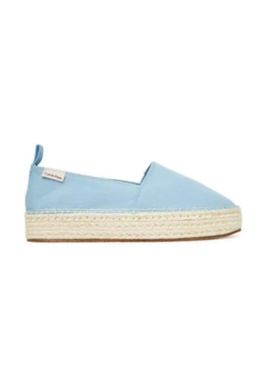 Espadrile dama - material textil - albastru