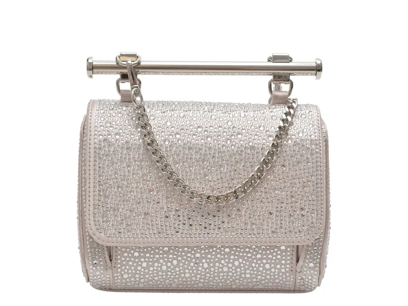 Geanta gri, BLINGCHIC 060, din material textil