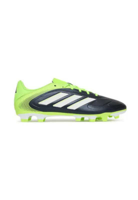 Pantofi sport din piele ecologica - pentru fotbal - Negru/Verde neon