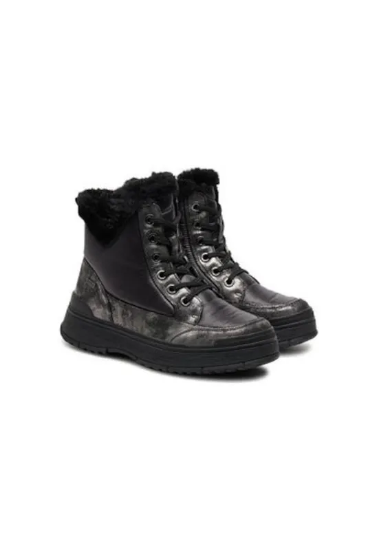 Ghete dama 304311697 - Piele naturala - Negru - Negru