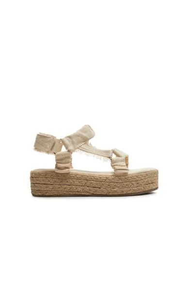 Espadrile dama W13028 - Textil - Alb