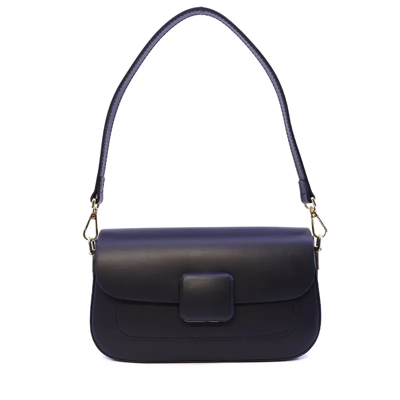 Poșetă satchel femei Enzo Bertini neagră din piele 154POSP3739N