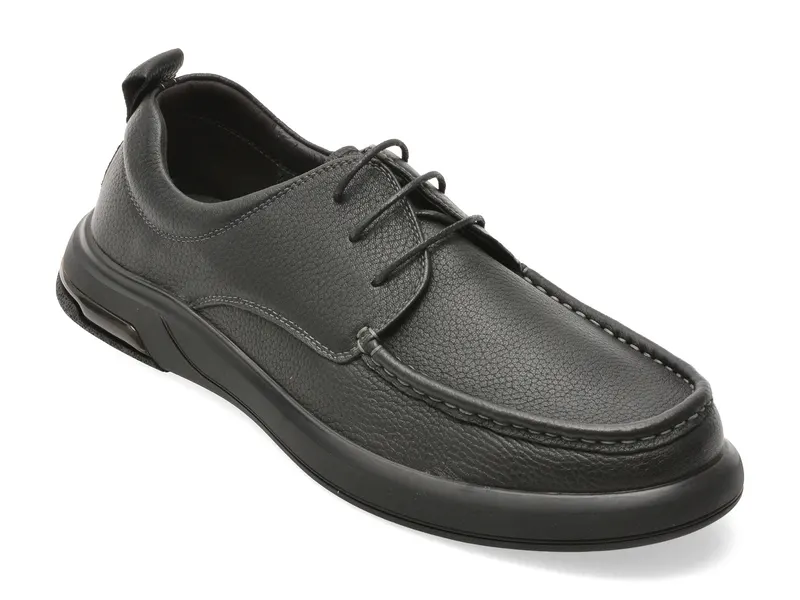 Pantofi negri, 97791, din piele naturala