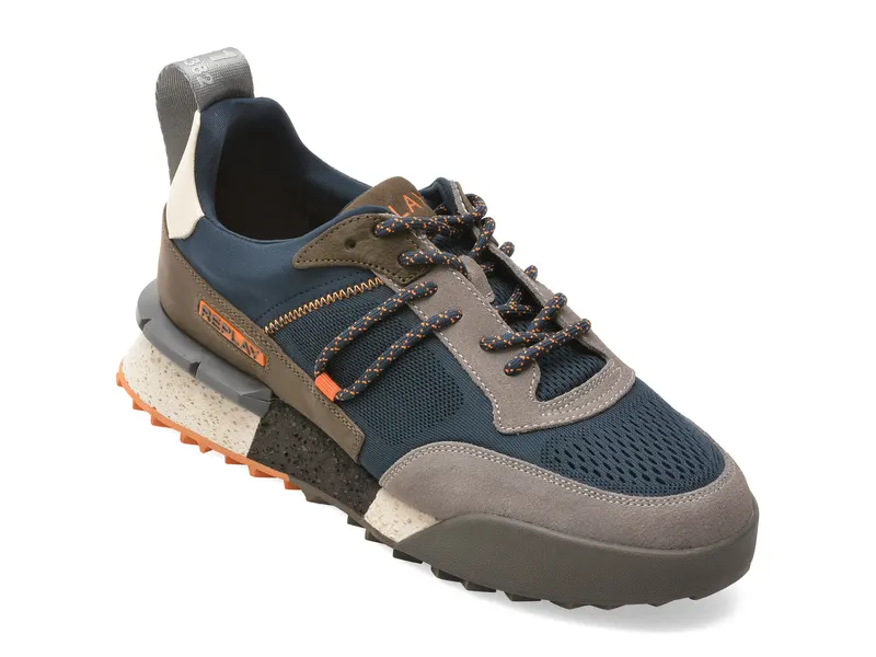 Pantofi sport REPLAY bleumarin, MS1P72L, din piele naturala