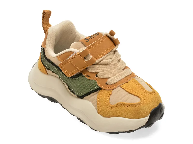 Pantofi sport SELECTION KIDS galbeni, W325, din material textil