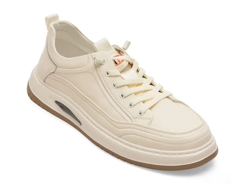 Pantofi sport BITE THE BULLET albi, 86050, din piele naturala